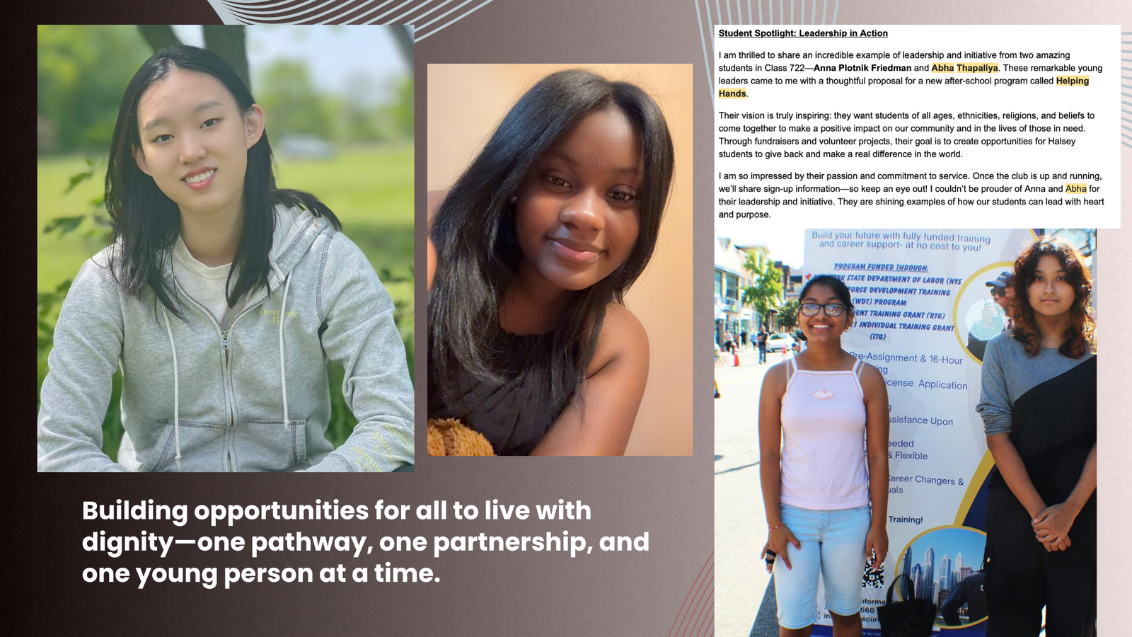 Investing in Youth: Building Pathways to Opportunity